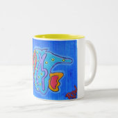 マグ-熱鮮やか帯魚 ツートーンマグカップ (正面右)