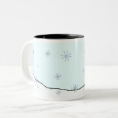 マグ-白くまサンタ ツートーンマグカップ (正面左)