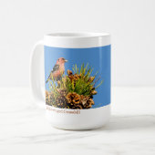 マグ、白飛んだCrossbill コーヒーマグカップ (正面左)