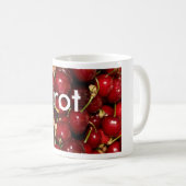 マグ: 着色しますドイツの赤(腐敗)を コーヒーマグカップ (正面右)