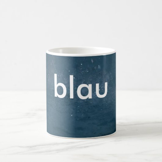 マグ: 着色しますドイツの青(blau)を コーヒーマグカップ (中央)