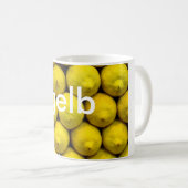 マグ: 着色しますドイツの黄色(gelb)を コーヒーマグカップ (正面右)