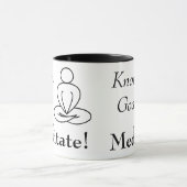 マグ-神を、めい想します知って下さい マグカップ (中央)