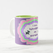 マグ-私のgranddogのベビーシッターをするI愛 ツートーンマグカップ (正面左)