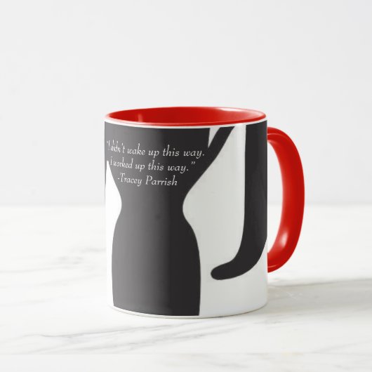 マグ.「私はこんな目を覚ましてはいないし、これでつくりあげた マグカップ (正面右)