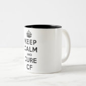 マグ: 穏やかなおよび治療のCF保って下さい ツートーンマグカップ (正面右)