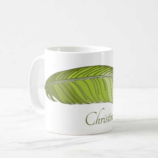 マグ – 緑の羽と名前 (正面左)