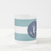 マグ-航海のなイニシャル フロストグラスマグカップ (中央)