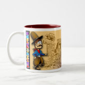 マグ: "西"最後のステージ ツートーンマグカップ (左)