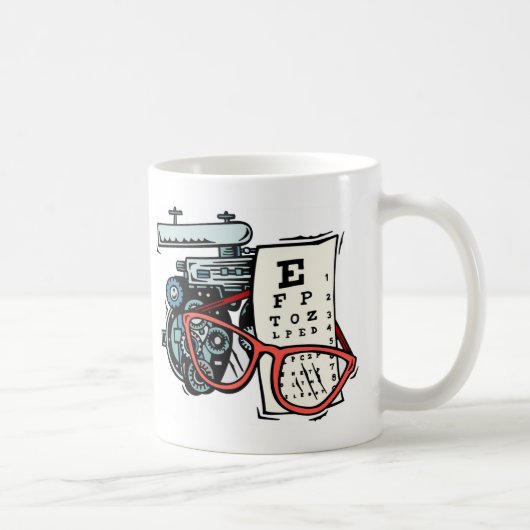 マグ-視野の心配のプロフェッショナル1 コーヒーマグカップ (右)