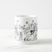 マグ: 踊りの愚か者 コーヒーマグカップ (中央)