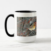 マグ-雪の（鳥）ショウジョウコウカンチョウ マグカップ (左)