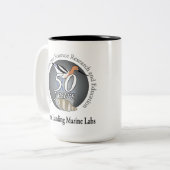 マグ(15のoz): ツートーン、鳥または逆にして下さい ツートーンマグカップ (正面左)