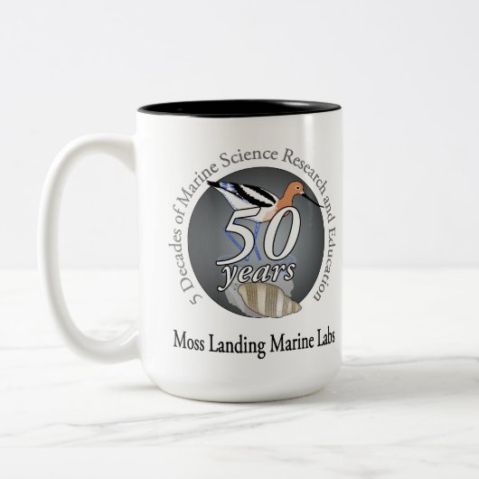 マグ(15のoz): ツートーン、鳥または逆にして下さい ツートーンマグカップ (左)