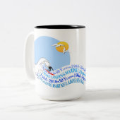 マグ(15のoz): ツートーン、MLML第50の波 ツートーンマグカップ (正面左)