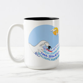 マグ(15のoz): ツートーン、MLML第50の波 ツートーンマグカップ