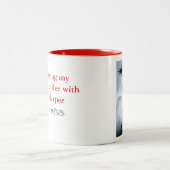 マグ、2調子、カバー、灰の女性 ツートーンマグカップ (中央)