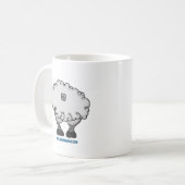 マグ- Ady雌ヒツジ コーヒーマグカップ (正面左)