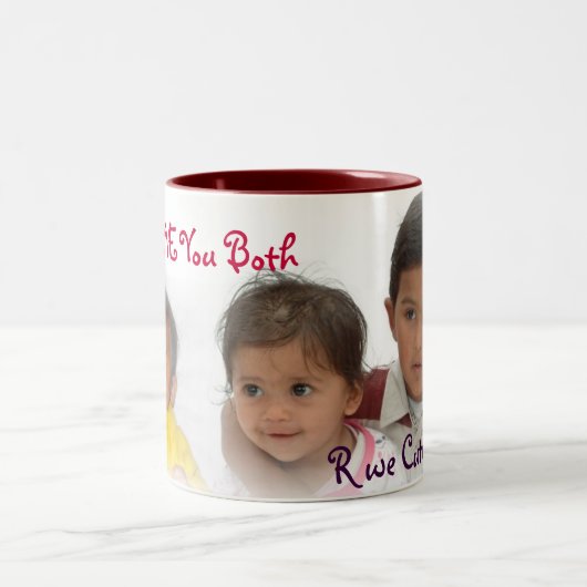 マグ- AshishおよびVibha ツートーンマグカップ (中央)