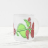 マグ- Entertwinedの葉 フロストグラスマグカップ (正面右)