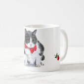 マグ:  Felixの2月の猫、 コーヒーマグカップ (正面右)