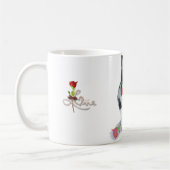 マグ:  Felixの2月の猫、 コーヒーマグカップ (左)