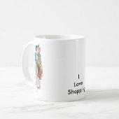 マグ- I愛ショッピング コーヒーマグカップ (正面左)