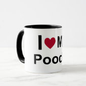 マグ- I愛私のプードル マグカップ (正面左)