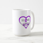 マグ- I愛MTMとの誰か コーヒーマグカップ (正面右)