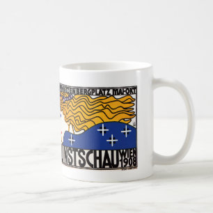 マグ: Loffler著Kunstschau Wien コーヒーマグカップ