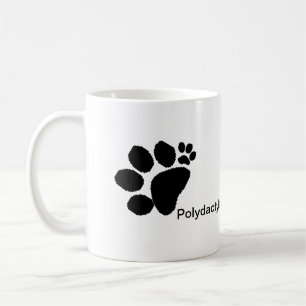 マグ- Polydactyl足のプリント コーヒーマグカップ