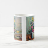 マグ- SMによって絵を描く卓上の静物画 コーヒーマグカップ (中央)