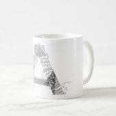 マグ- Zenletter "A " コーヒーマグカップ (正面右)