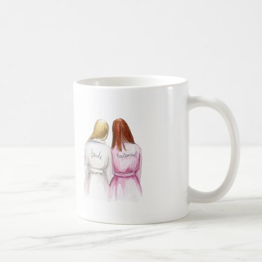 マグBlの長い花嫁赤く長いBMありがとう コーヒーマグカップ (右)