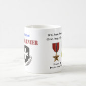 マグBorinqueneers -青銅色の星及びデキセドリン錠 コーヒーマグカップ (中央)