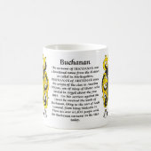 マグBuchanan家族の紋章付き外衣 コーヒーマグカップ (中央)