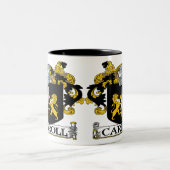 マグCarrollの紋章付き外衣 ツートーンマグカップ (中央)