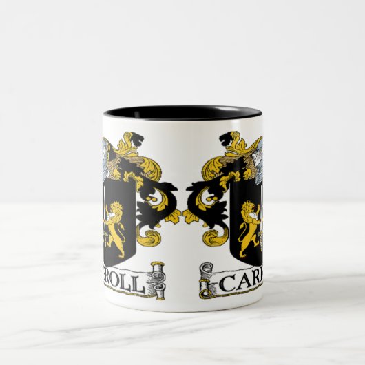 マグCarrollの紋章付き外衣 ツートーンマグカップ (中央)