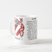 マグCortez家族の紋章付き外衣 コーヒーマグカップ (正面左)