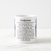 マグDickerson家族の紋章付き外衣 コーヒーマグカップ (中央)