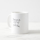 マグDkのBrのパンの花嫁のBkのパンMOHありがとう コーヒーマグカップ (正面左)