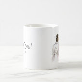 マグDkのBrのパンの花嫁BlのパンBMありがとう コーヒーマグカップ (中央)