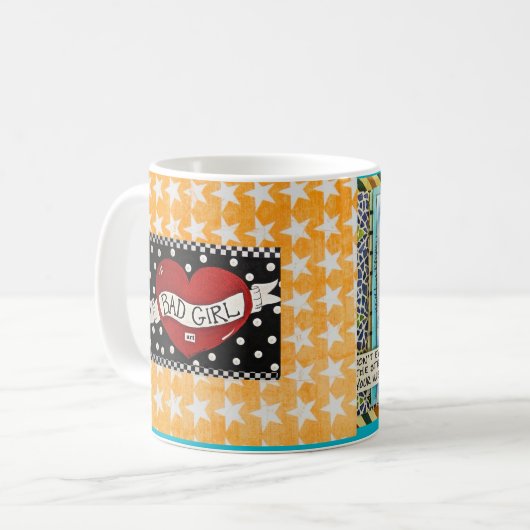 マグDON'tは風変わりの愛することを恥じています コーヒーマグカップ (正面左)