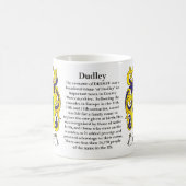 マグDudley家族の紋章付き外衣 コーヒーマグカップ (中央)