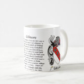 マグGilmore家族の紋章付き外衣 コーヒーマグカップ (正面右)