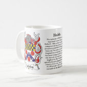 マグHobbs家族の紋章付き外衣 コーヒーマグカップ (正面左)