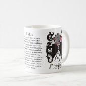 マグHollis家族の紋章付き外衣 コーヒーマグカップ (正面右)