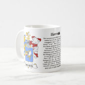 マグHorvath家族のハンガリーの紋章付き外衣 コーヒーマグカップ (正面左)