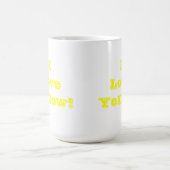 マグI愛イエロー コーヒーマグカップ (中央)
