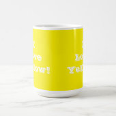 マグI愛イエロー コーヒーマグカップ (中央)